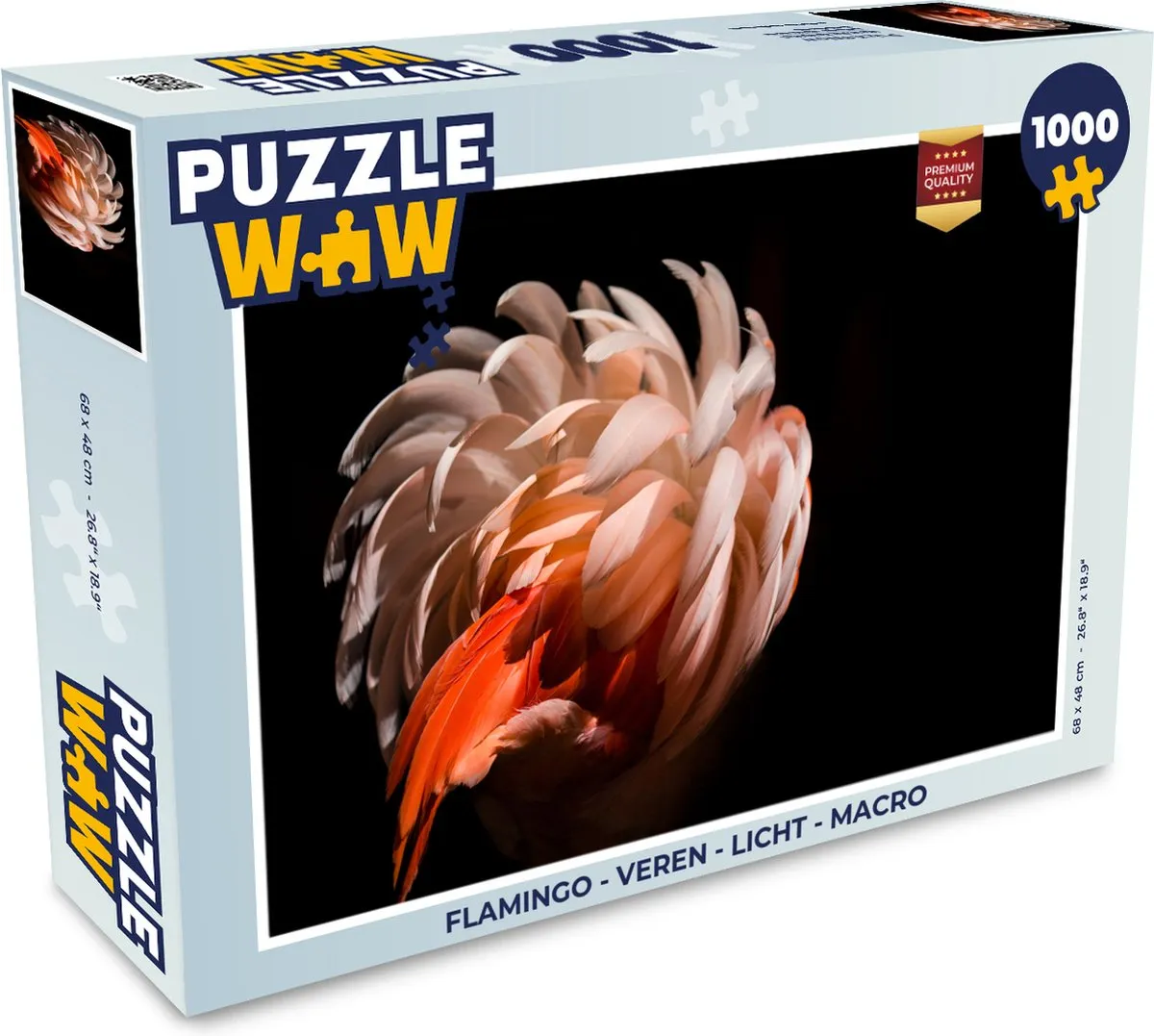 PuzzleWow Flamingo Legpuzzel 1000 Stuks