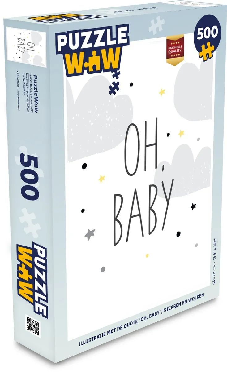 PuzzleWow Legpuzzel Oh, baby 500 Stuks - Multicolor