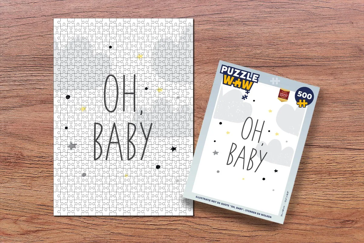 PuzzleWow Legpuzzel Oh, baby 500 Stuks - Multicolor