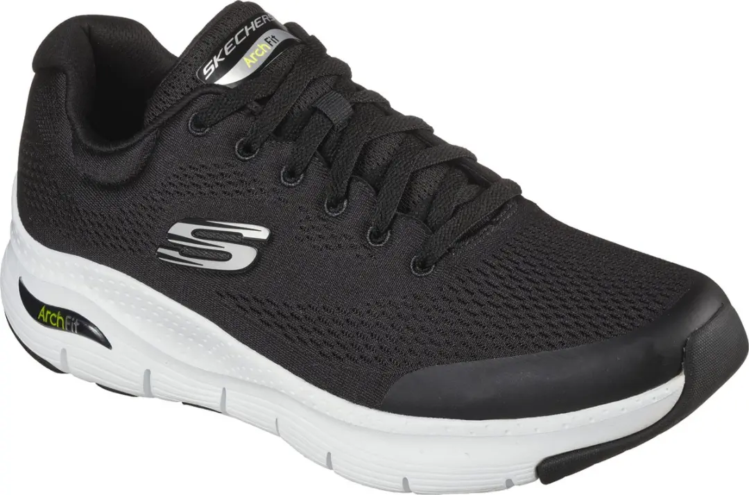 Skechers Arch Fit Heren Sneakers 41 - Black/White - afbeelding 6 van 6