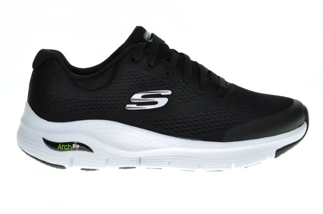 Skechers Arch Fit Heren Sneakers 41 - Black/White - afbeelding 4 van 6
