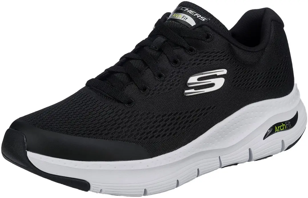 Skechers Arch Fit Heren Sneakers 41 - Black/White - afbeelding 2 van 6