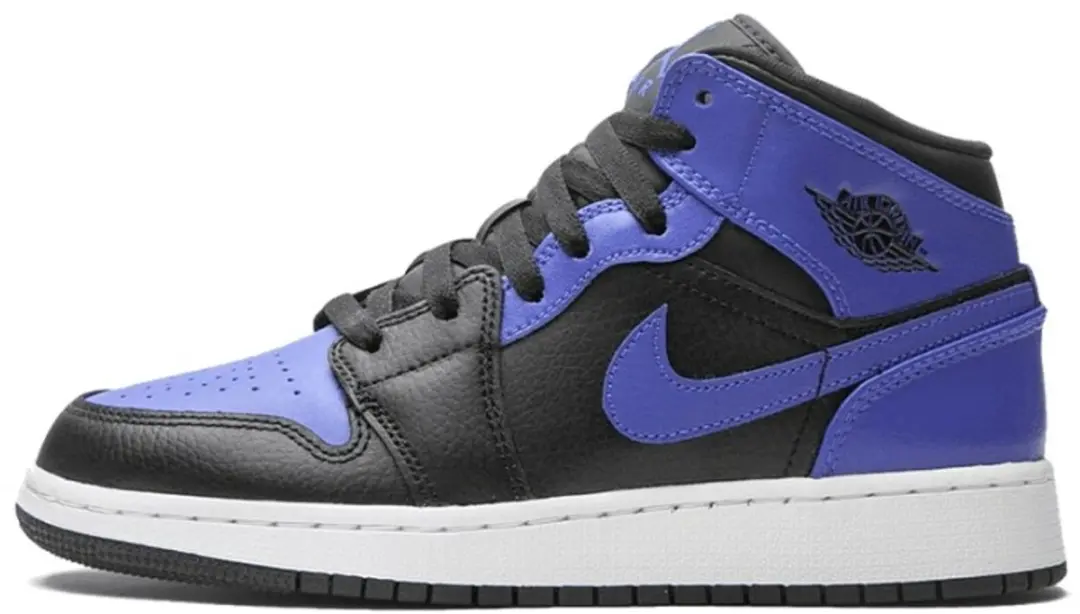 Nike Air Jordan 1 Mid (GS) Black/Hyper Royal-White, 554725 077, EUR 36,5