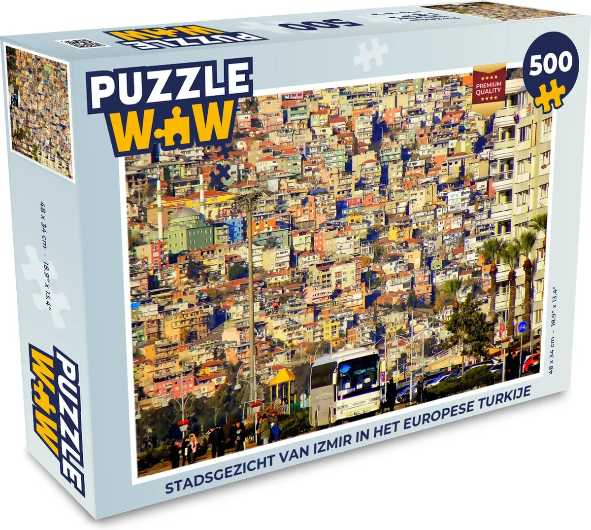 PuzzleWow Izmir Legpuzzel 500 Stuks - Multicolor