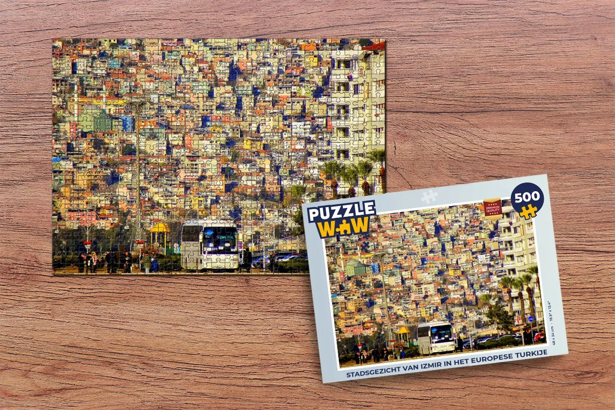 PuzzleWow Izmir Legpuzzel 500 Stuks - Multicolor