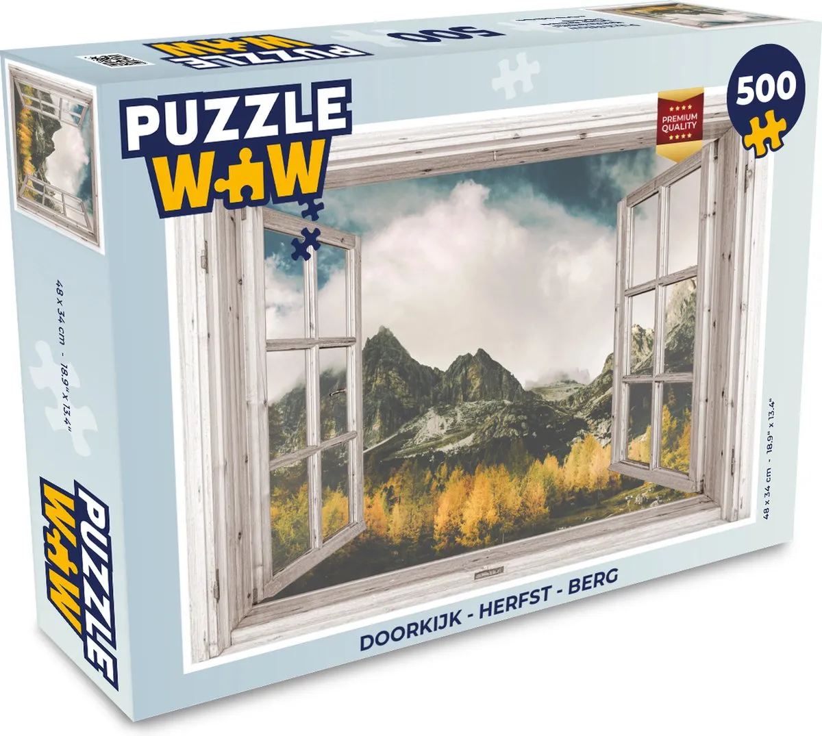 PuzzleWow Herfst Berg Legpuzzel 500 Stuks