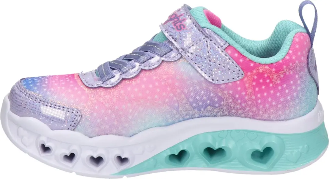 Skechers Flutter Heart Lights 302315L-LVMT Meisjes Sneakers - Lichtblauw - afbeelding 6 van 6