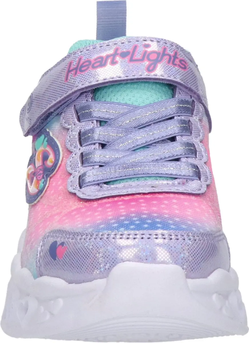 Skechers Flutter Heart Lights 302315L-LVMT Meisjes Sneakers - Lichtblauw