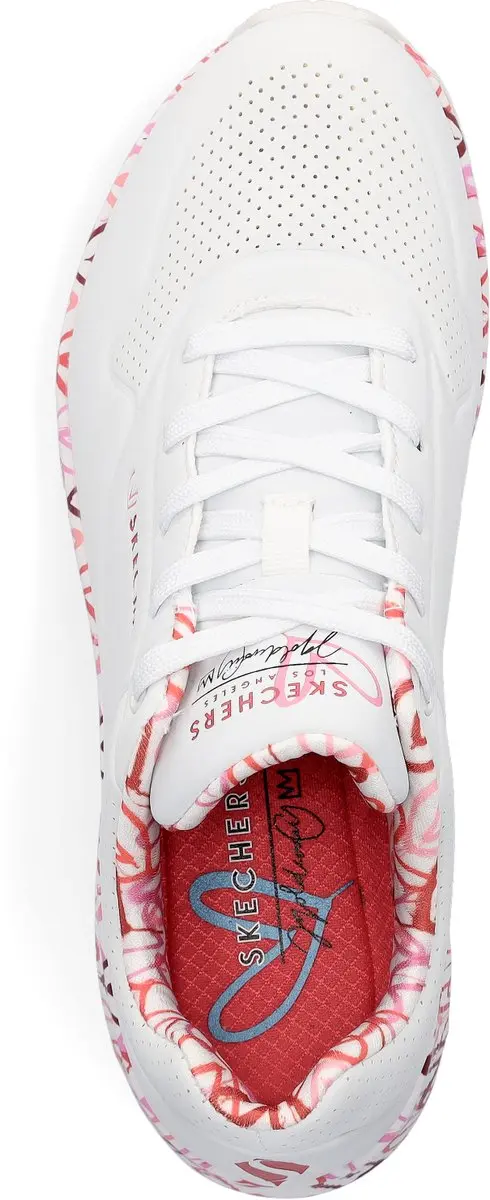 Skechers Uno Loving Love 111203 Sneakers - 36 - Wit/Rozig