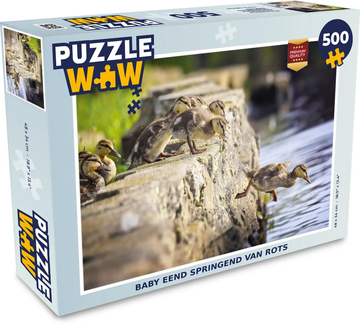 PuzzleWow Eenden Kuiken Legpuzzel 500 Stuks