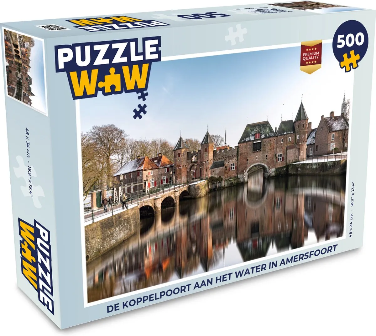 PuzzleWow Legpuzzel De Koppelpoort Amersfoort 500 Stuks