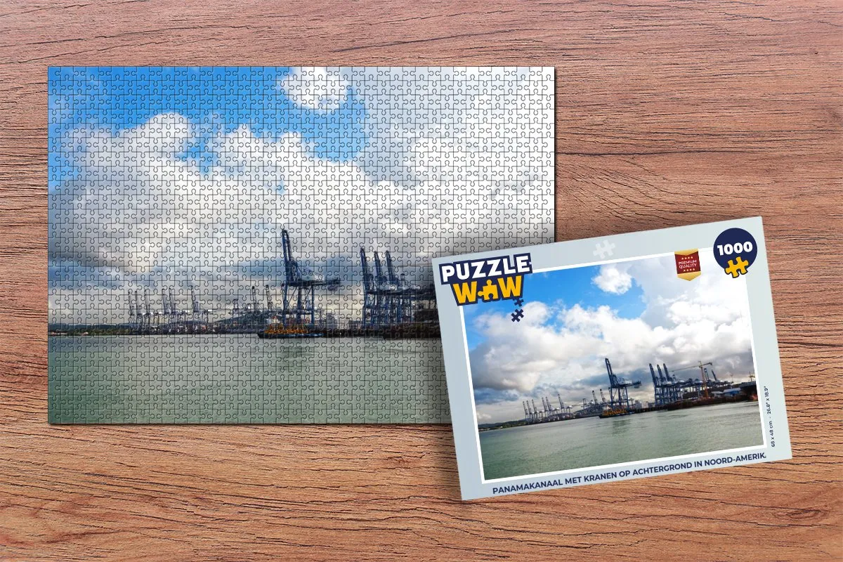 PuzzleWow Panamakanaal Legpuzzel 1000 Stuks - Multicolor