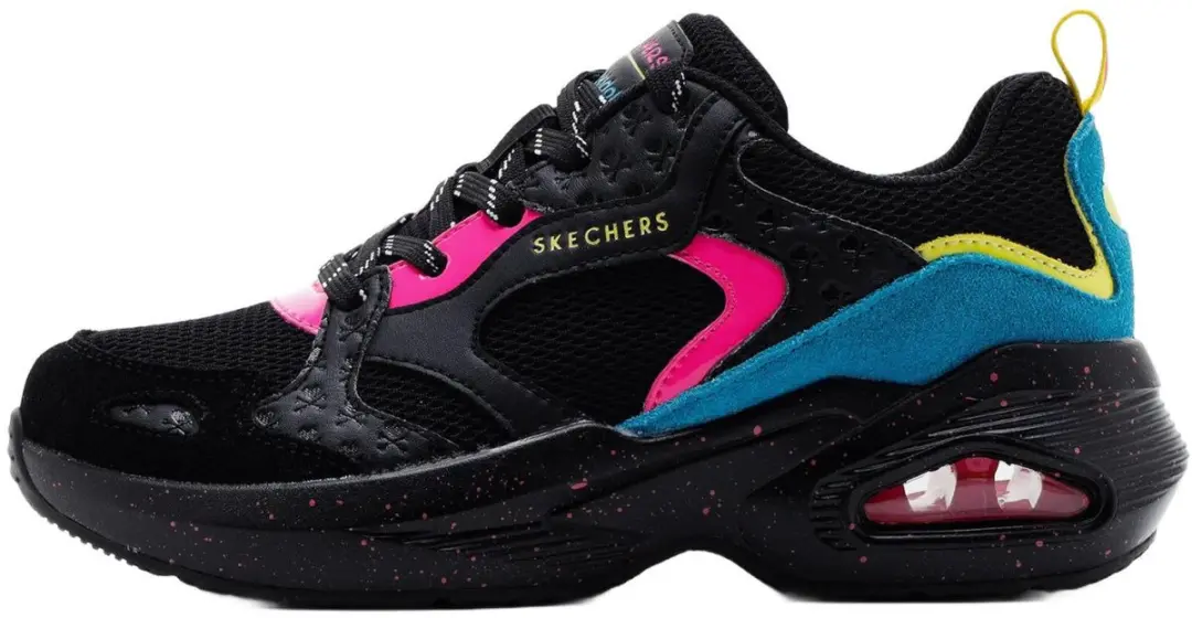 SKECHERS M-UNO TOKIGLOW Dames Sneakers Zwart-Multicolor Maat 36