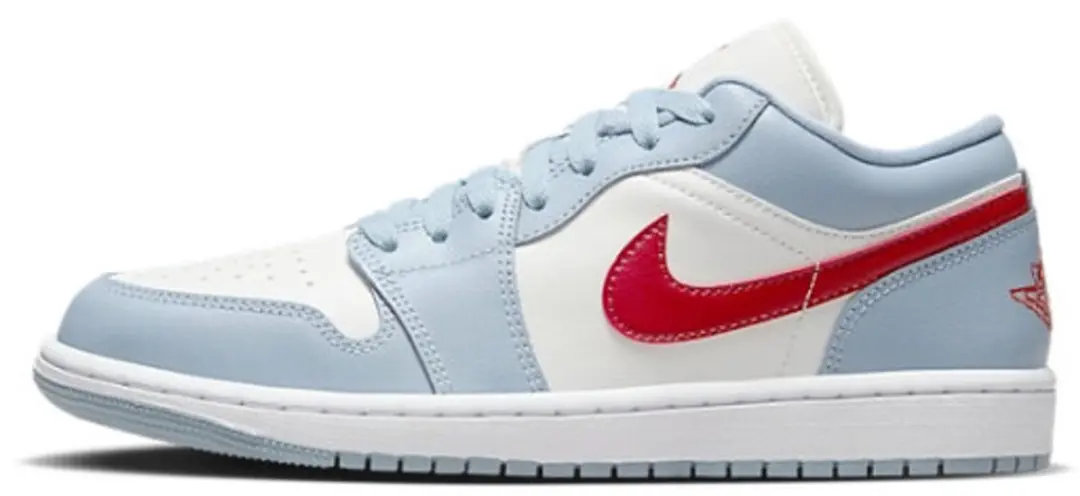 Jordan 1 Low Blue Whisper Dune Red (Women's)