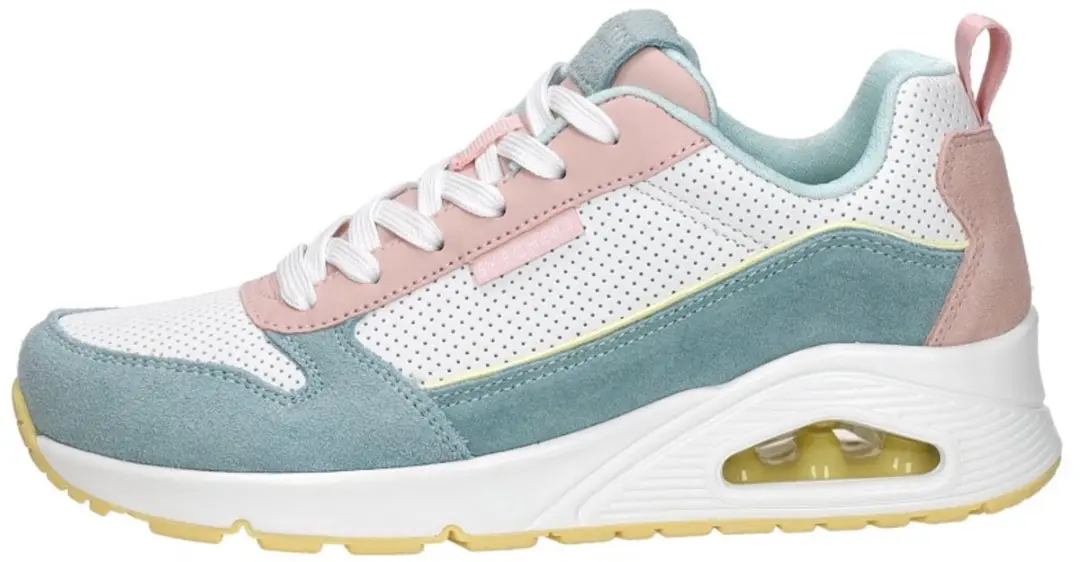 Skechers Uno 2 Much Fun Dames Sneakers - Blauw Suede - afbeelding 2 van 6