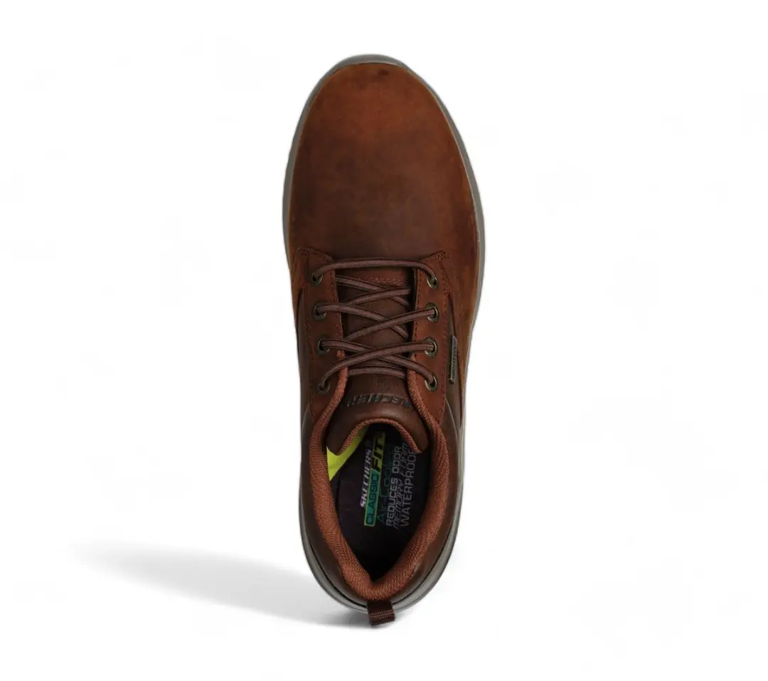 Skechers Delson 3.0 Leren Schoenen 210661-CDB - Bruin