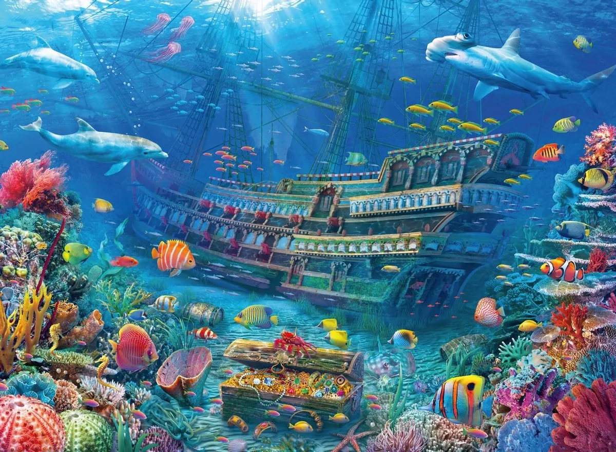Ravensburger Gezonken Schip Legpuzzel 200 Stuks - Multicolor
