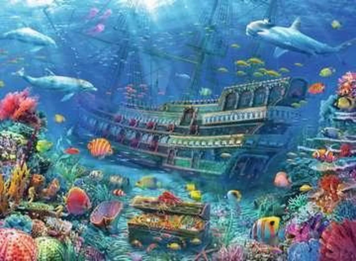 Ravensburger Gezonken Schip Legpuzzel 200 Stuks - Multicolor