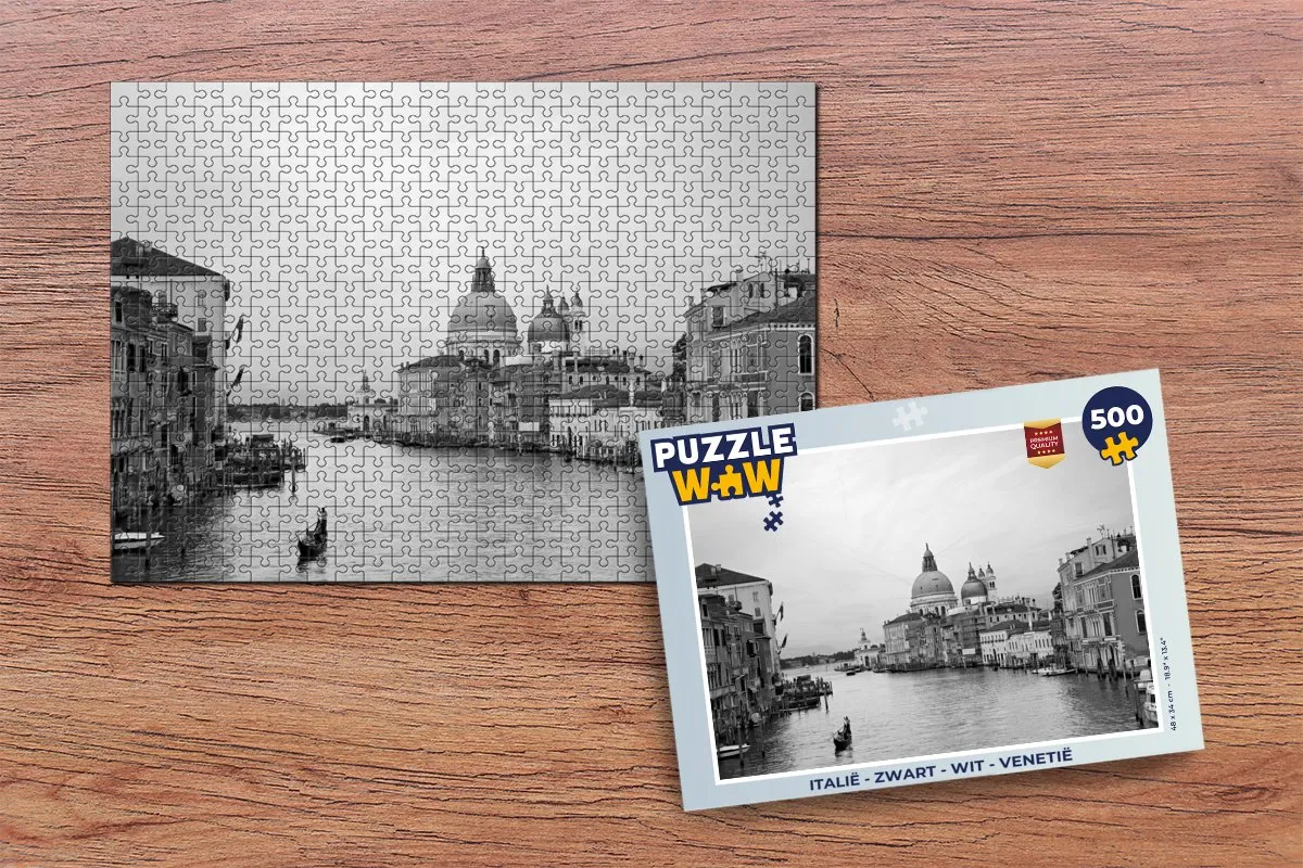 PuzzleWow Italië Legpuzzel 500 Stuks - Multicolor