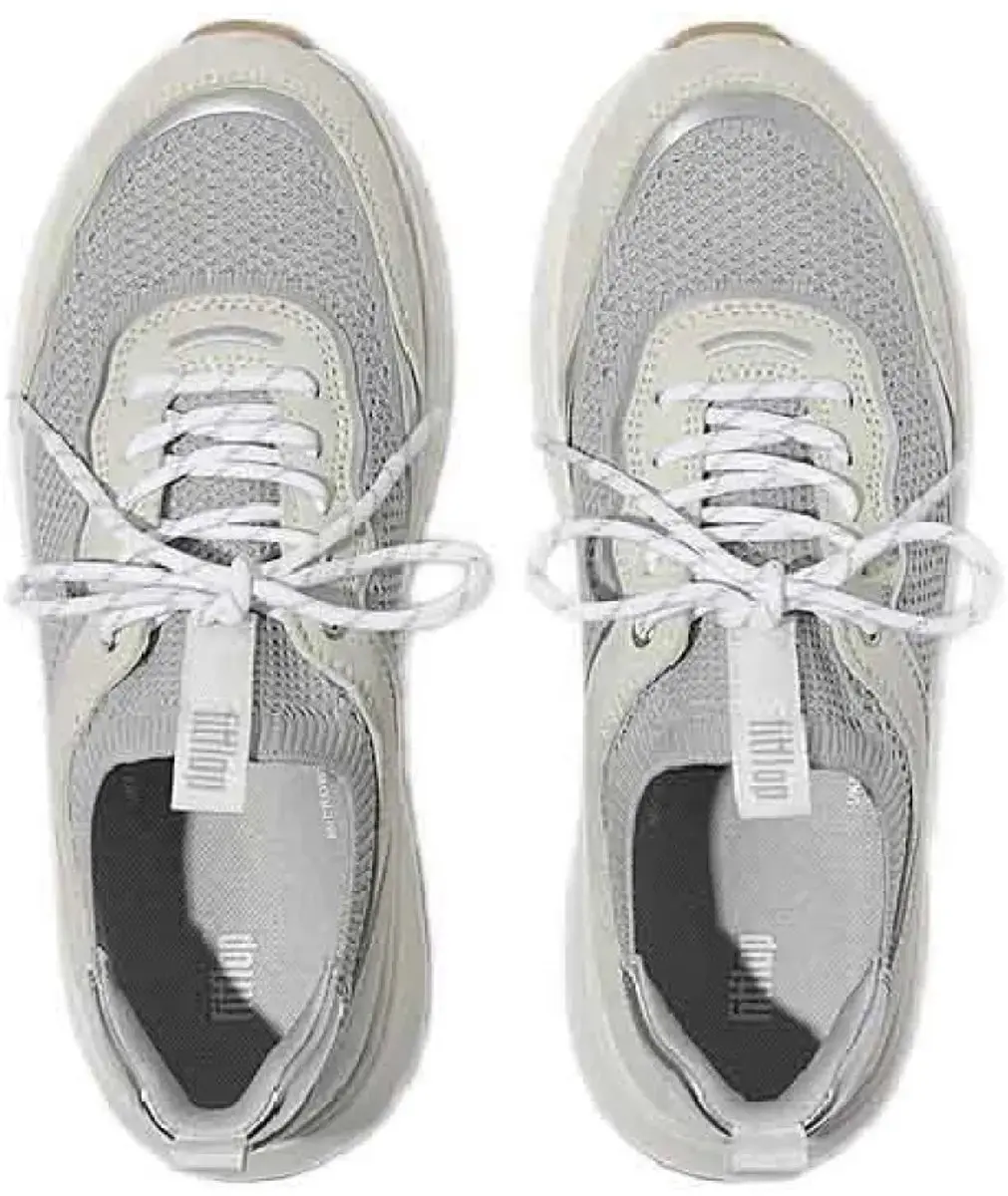 FitFlop F-Mode Slip-On Flatform Sneakers - Grijs