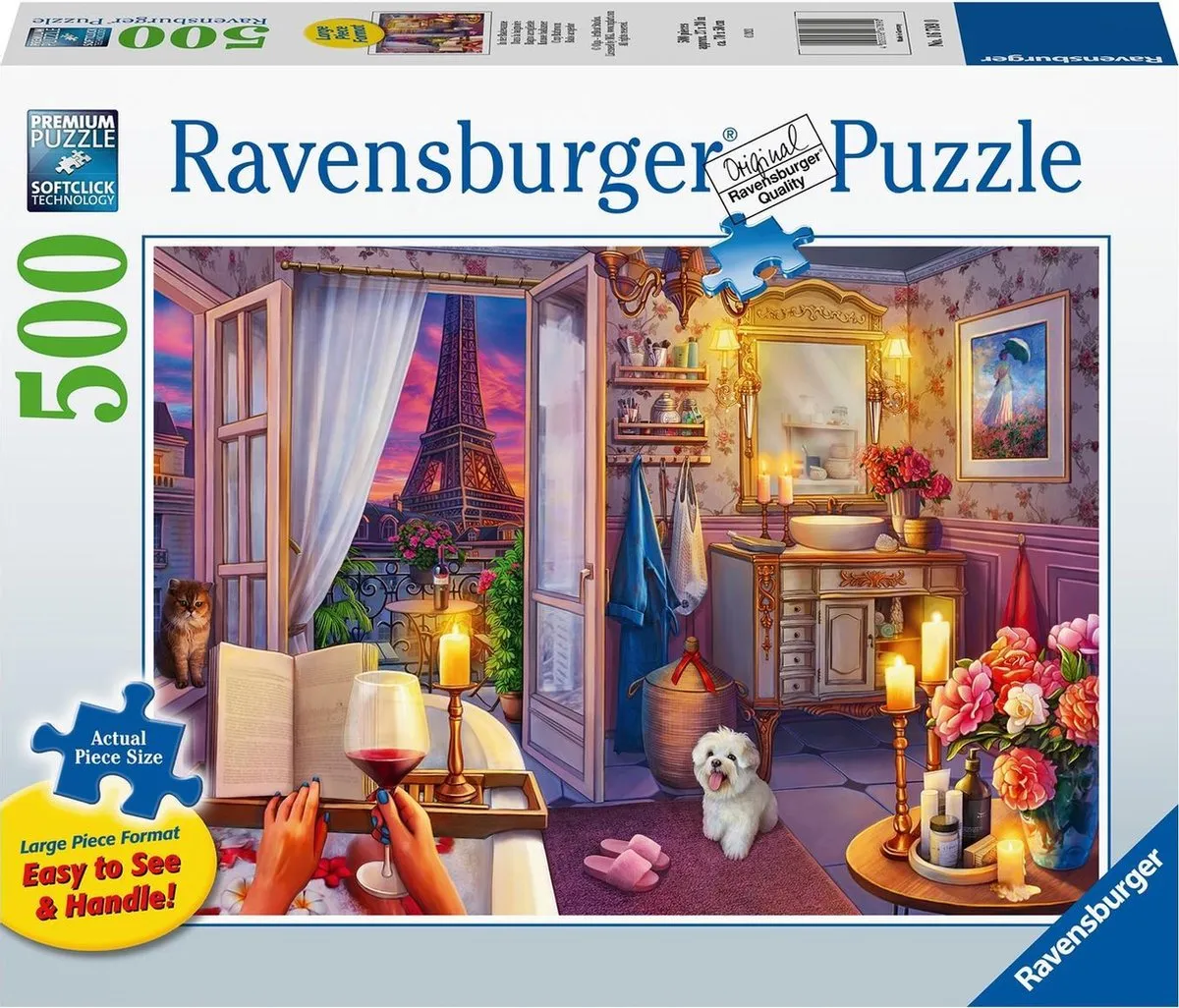 Ravensburger Knusse Badkamer Puzzel 500 Stuks