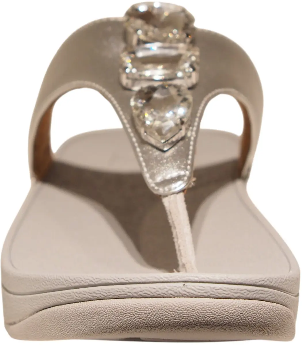 FitFlop Lulu Ultra-Jewel Sandalen - Dames 43 - Silver - afbeelding 5 van 6