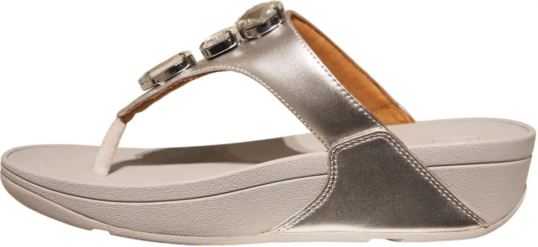 FitFlop Lulu Ultra-Jewel Sandalen - Dames 43 - Silver - afbeelding 2 van 6