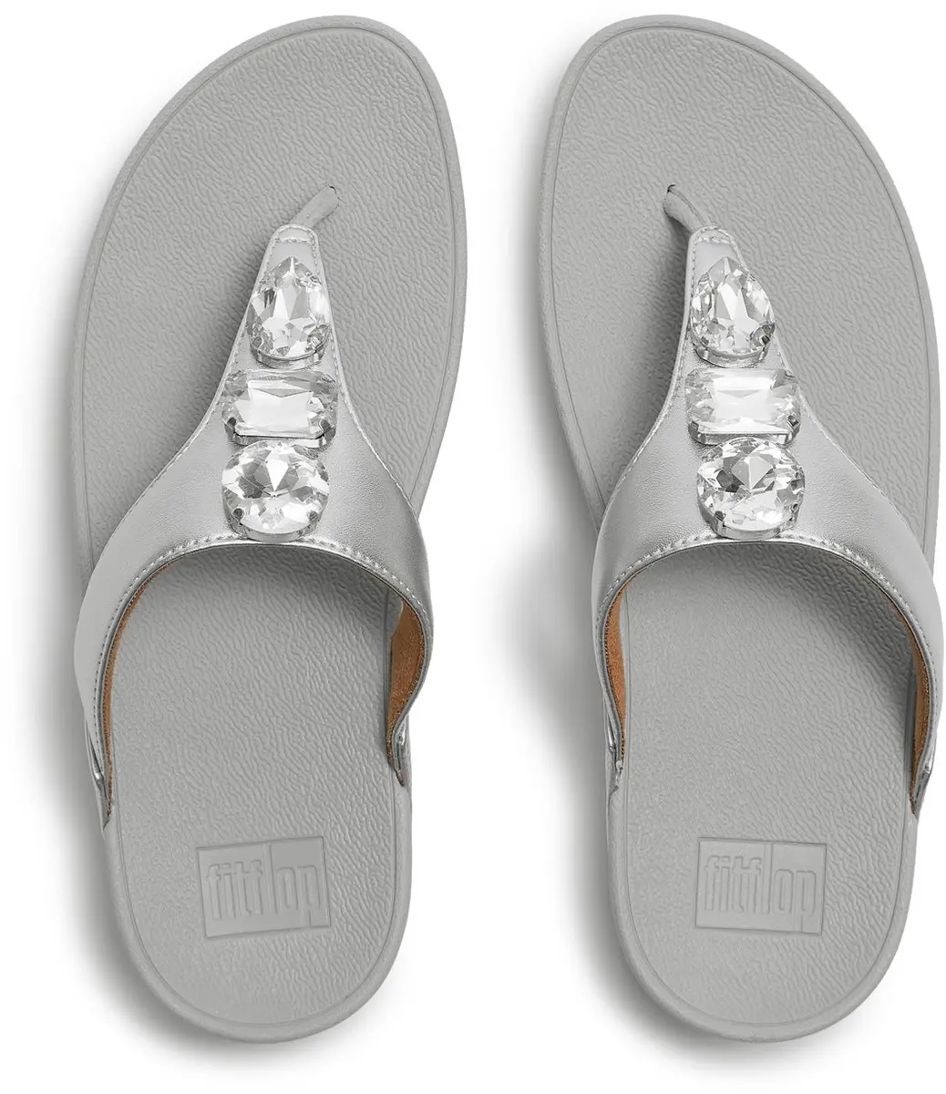 FitFlop Lulu Ultra-Jewel Sandalen - Dames 43 - Silver - afbeelding 6 van 6