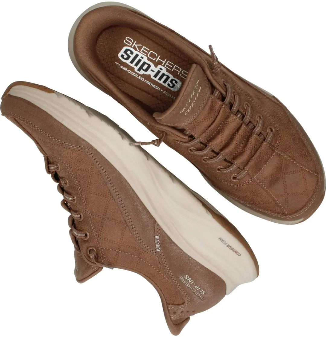 Skechers CONTOUR FOAM-Naturel EASE Dames Instappers 41 - Chestnut