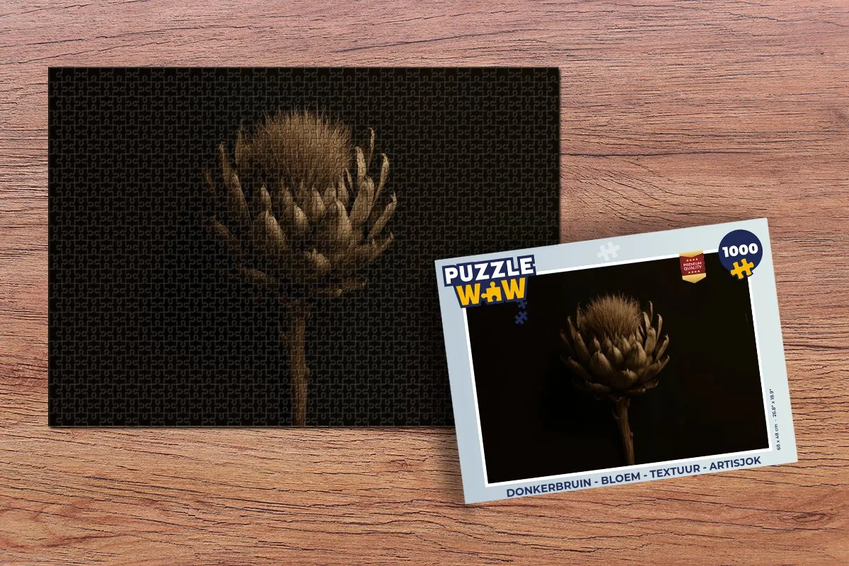 PuzzleWow Legpuzzel 1000 Stuks - Bloem/Artisjok