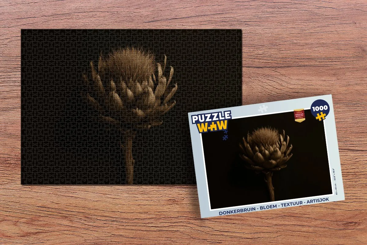 PuzzleWow Legpuzzel 1000 Stuks - Bloem/Artisjok