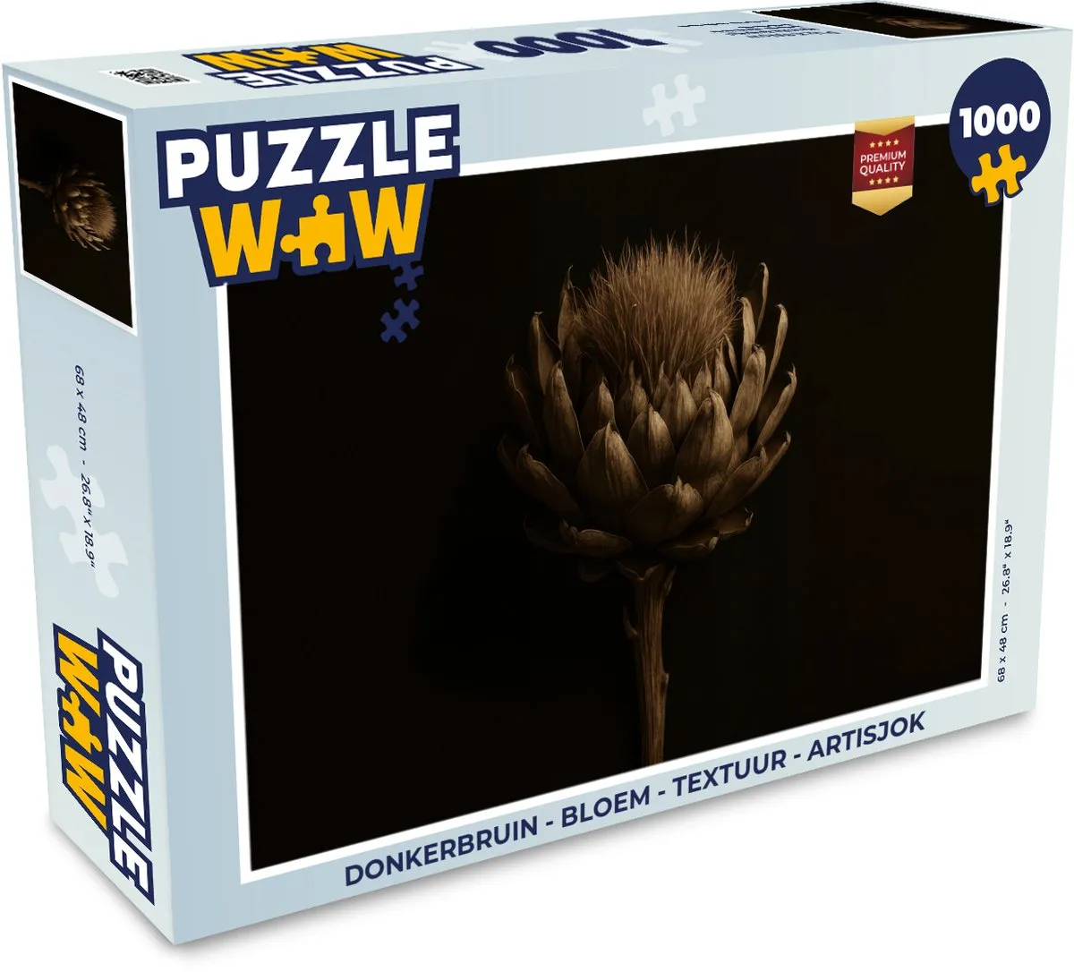 PuzzleWow Legpuzzel 1000 Stuks - Bloem/Artisjok