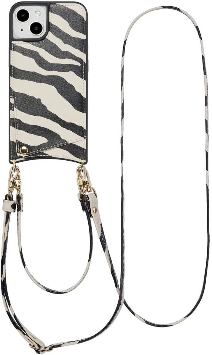 Selencia Hoesje iPhone 13/14 Zazzy Zebra