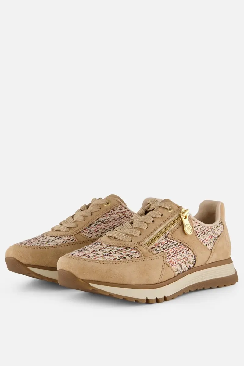 Rieker Sneakers beige Textiel