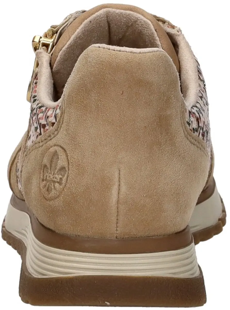 Rieker Dames Sneakers Beige - Textiel - Maat 36 - afbeelding 6 van 6