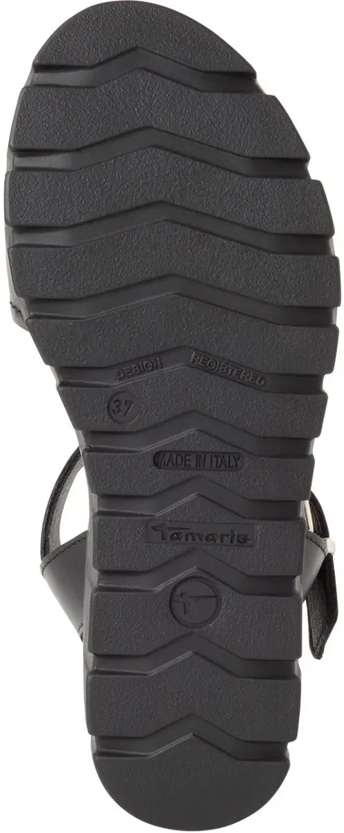 Tamaris Sandalen Met Hak zwart Leer - Maat 39 - afbeelding 6 van 6