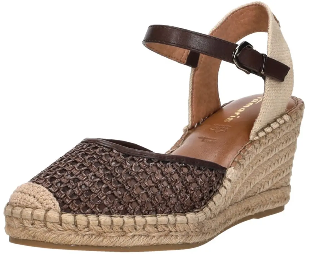 Tamaris Sandalen Touwzool Sandalen Touwzool - Donkerbruin - Maat 36 - afbeelding 3 van 6