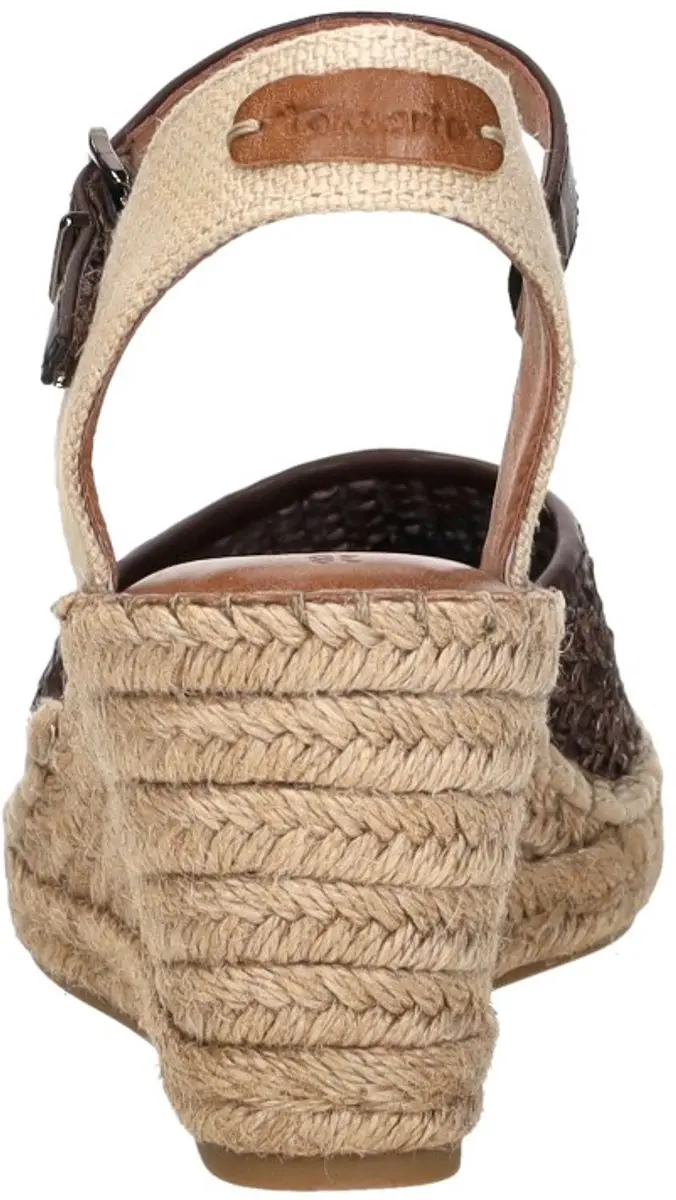 Tamaris Sandalen Touwzool Sandalen Touwzool - Donkerbruin - Maat 36 - afbeelding 6 van 6