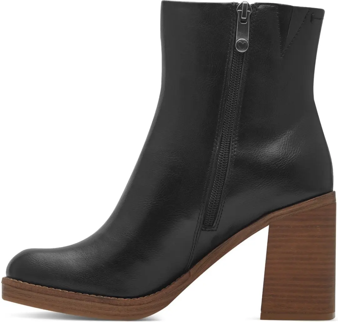 Marco Tozzi Dames Enkellaarsje 2-25347-43 098 - Zwart
