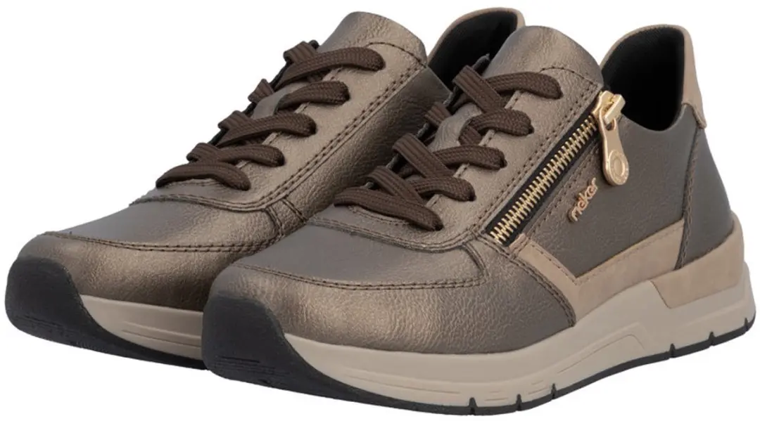 Rieker Dames Sneakers Goud - Maat 37