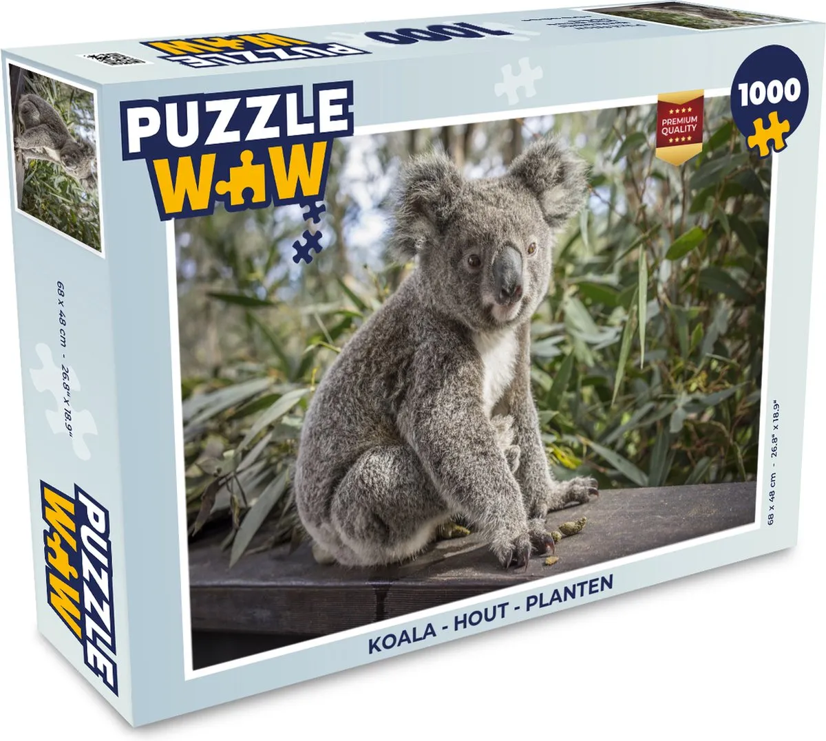 PuzzleWow Koala Legpuzzel 1000 Stuks