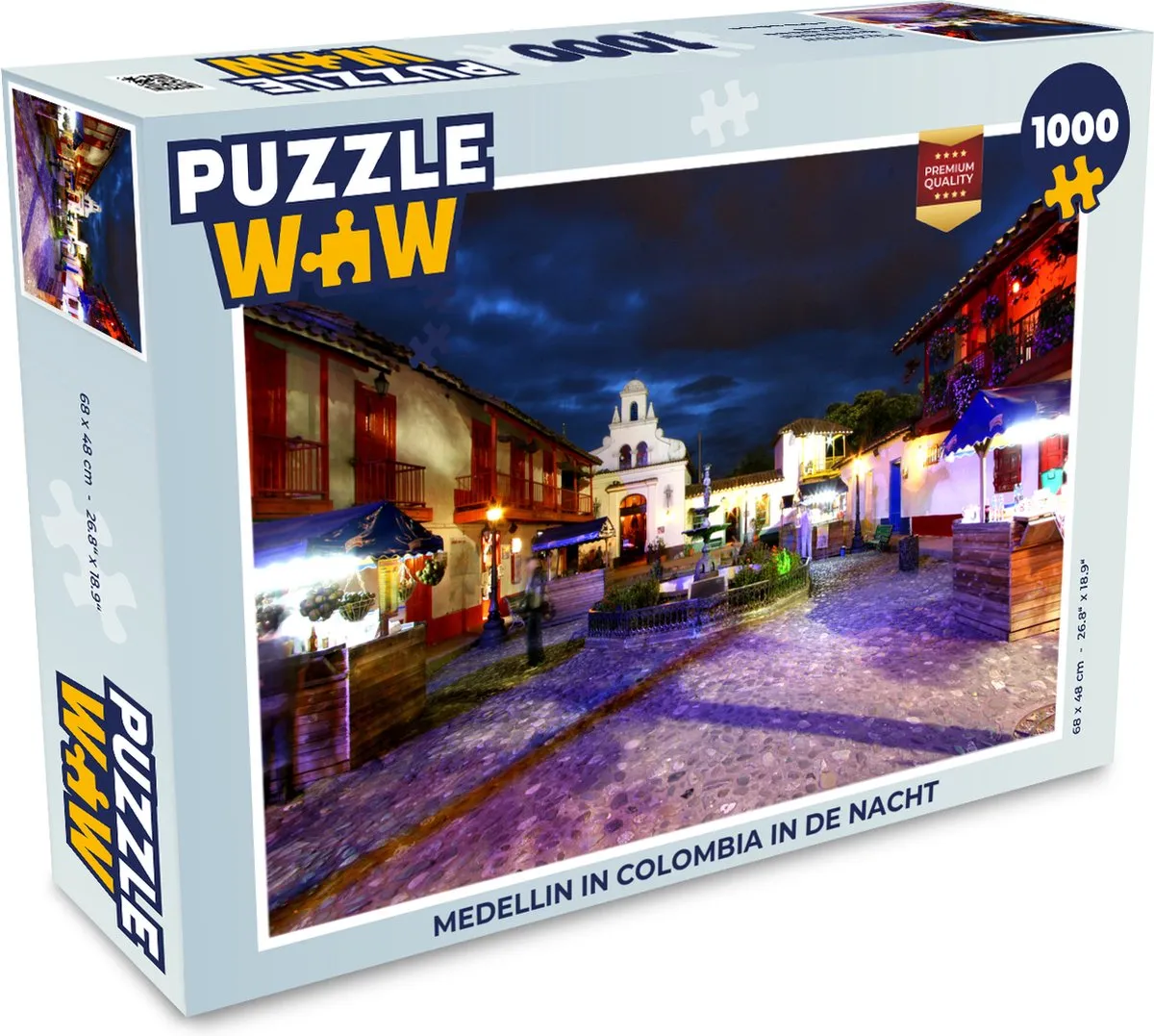 PuzzleWow Medellin in Colombia Legpuzzel 1000 Stuks