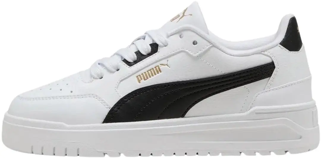 PUMA Shuffle Downtown Lo Jr Sneakers - 35.5 - Wit/Zwart - afbeelding 4 van 6
