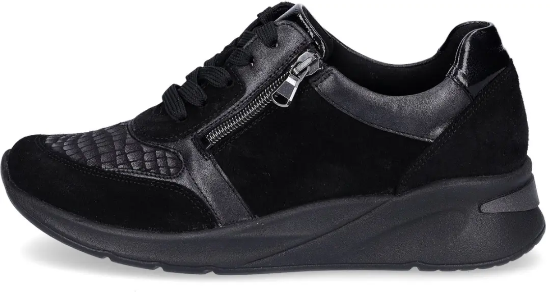 Wäldlaufer Dilara 715H02-400-001 Dames Veterschoenen - Zwart - Maat 38