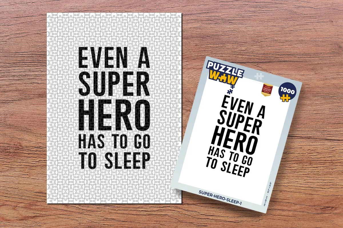 PuzzleWow Quotes Jongens Legpuzzel 1000 Stuks - Multicolor