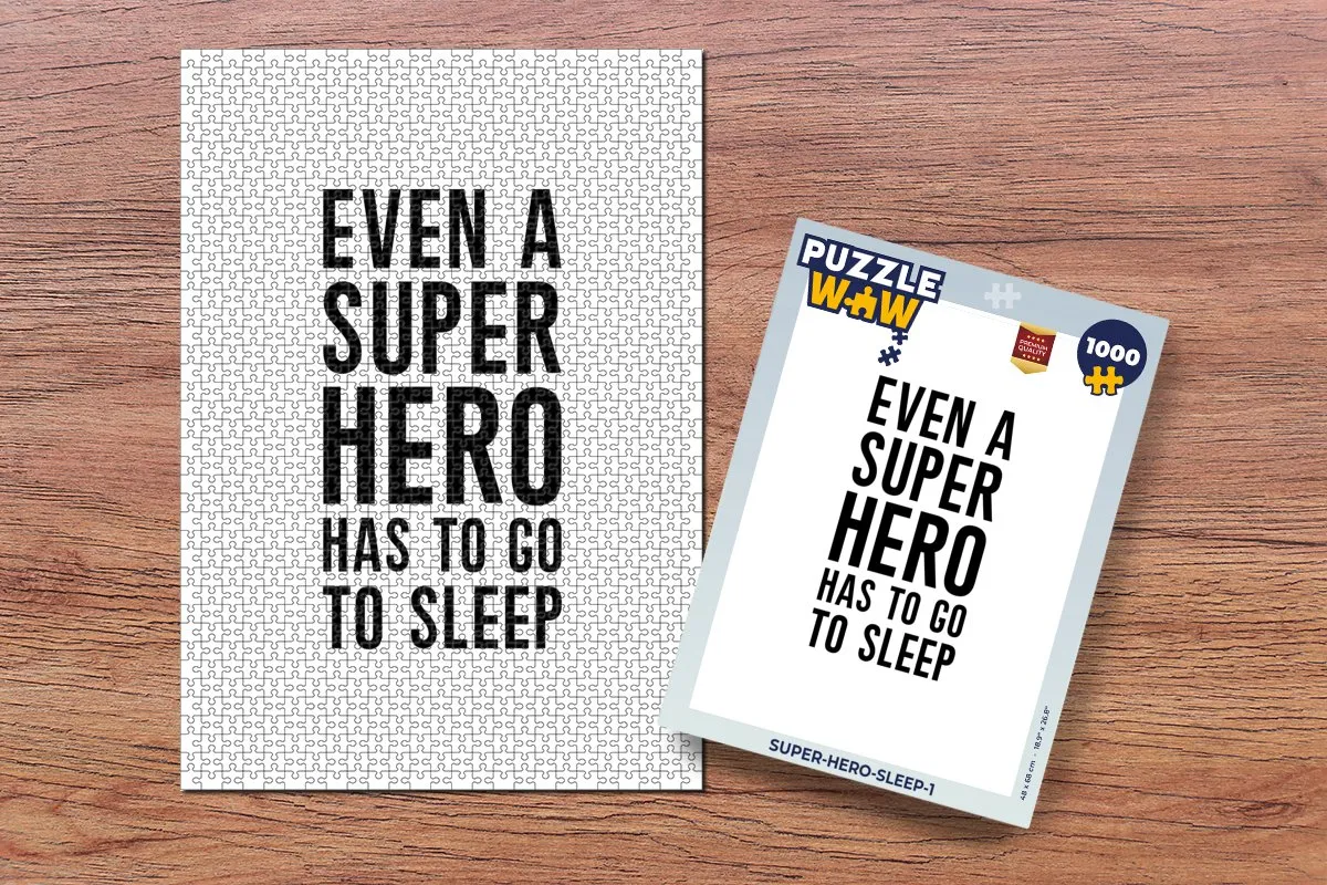 PuzzleWow Quotes Jongens Legpuzzel 1000 Stuks - Multicolor