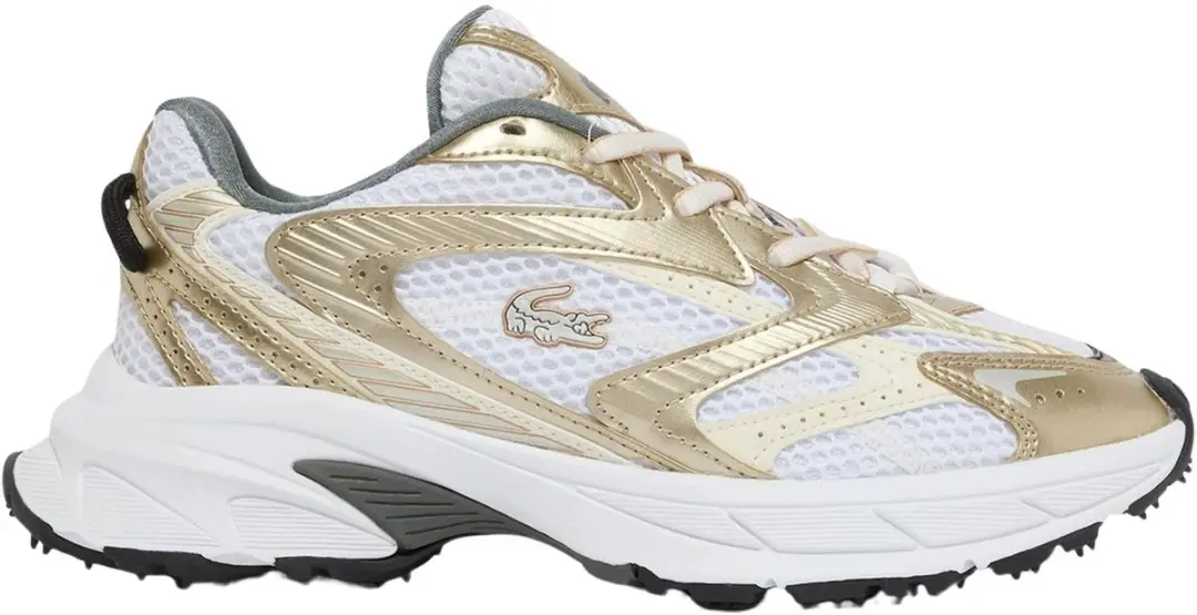 Lacoste L003 Neo Shot Sneakers Dames - 40.5 - Wit/Goud - afbeelding 5 van 6