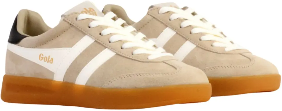 Gola Cyclone CLB762 Dames Sneakers - Suède - 38 - Bone/Off White/Black/Gum