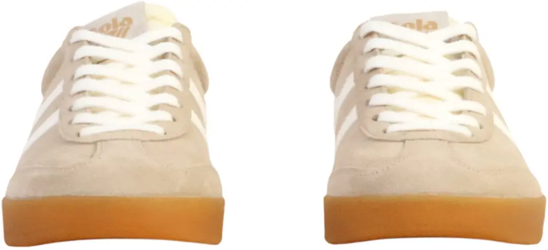 Gola Cyclone CLB762 Dames Sneakers - Suède - 38 - Bone/Off White/Black/Gum