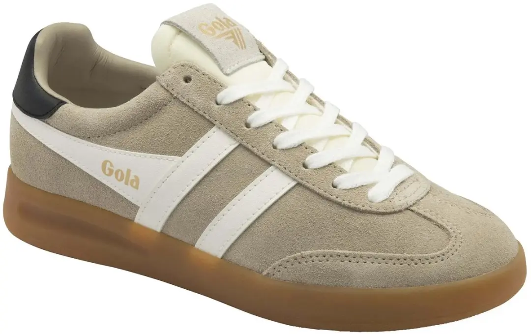 Gola Cyclone CLB762 Dames Sneakers - Suède - 38 - Bone/Off White/Black/Gum